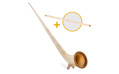 Lechgold Alphorn Deluxe F 360 cm 3-delig Set incl. Fis-Handpijp