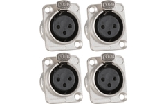 Pronomic XFD XLR Connecteur Femelle 4x Set