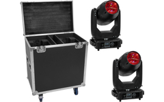 Eurolite Set 2x LED TMH-S400 CMY + Case mit Rollen