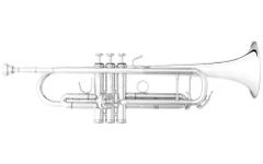 B&S 3143/2-S Challenger II S Bb-Trompet verzilverd