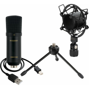 McGrey USB-M 1000 BK Microfono a Condensatore per Podcast