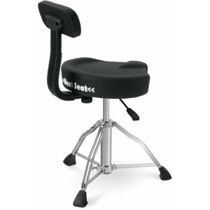 XDrum BeatSeat Taburete de Batería Sillín Pneumatic con Respaldo