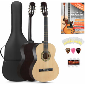 Classic Cantabile Acoustic Series AS-851-L Klassikgitarre 3/4 für Linkshänder Starter-SET