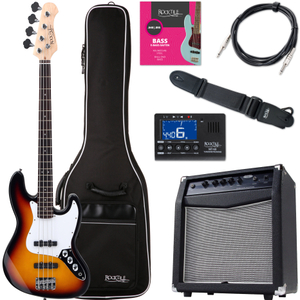 Rocktile Fatboy II SB E-Bass Sunburst Starter Bundle