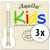 Aquila 138U Kids Multi Color Ukulele Snaren 3x Set thumbnail 1