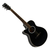 Dimavery AW-400 Guitare Western Gaucher Noire thumbnail 1