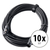 Pronomic Stage XFXM-10 Câble Micro XLR 10 m Noir Lot de 10 thumbnail 1