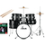 XDrum Junior Pro Kinderdrumstel Black Sparkle incl. School thumbnail 1