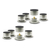 Dynavox BA-4 Absorbeurs Haut De Gamme Lot De 8 Argent thumbnail 1