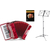 Accordéon Basse 48 Classic Cantabile « Secondo V » Set Rouge thumbnail 1