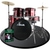 XDrum Rookie 22" Standard Schlagzeug Komplettset Ruby Red inkl. Schule  - Retoure (Verpackungsschaden) thumbnail 1