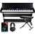 FunKey DP-88 II Digitalpiano zwart set met keyboardbank, koptelefoon en pianoles thumbnail 1