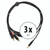 Pronomic Stage J3RC-1,5m Cavo Audio 3,5mm Stereo Jack/Cinch 1,5m nero 3x Set thumbnail 1