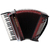 Alpenklang Pro accordion III 72 MH shadow red thumbnail 1