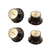 Gibson Top Hat Manopole Nere Con Inserto Dorato 4 Pz. thumbnail 1