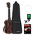 Dimavery UK-800 Concert Ukulele Set Ebony thumbnail 1
