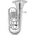 Classic Cantabile KEU-30SR MardiBrass Plastic Bb Euphonium Silver thumbnail 1