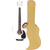 Classic Cantabile WS-10WH-CE Guitare Western blanche avec micro Set Hardcase thumbnail 1