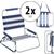 Stagecaptain CS-51 Chaise Pliante de Plage avec Sangle d'Épaule Lot de 2 thumbnail 1
