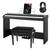 Classic Cantabile SP-250 BK Stagepiano nero Deluxe Set incl. supporto, panca, cuffie e scuola thumbnail 1