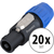 Set Connettori Pronomic 4SPM Speaker Maschio 10 Pezzi thumbnail 1