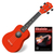Classic Cantabile US-100 RD Ukulele Sopran Rossa Set incl. Manuale di Apprendimento thumbnail 1