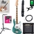 Squier Affinity Series Active Jazz Bass Mystic Sea Foam Green Starter Set thumbnail 1