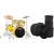 Tama IP50H6W-ELY Imperialstar Drumkit Electric Yellow Set inkl. Gigbags thumbnail 1
