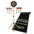 Stagecaptain DBS-1715 BullsEye Pro Cible de Fléchettes + Support et Tapis Set Or thumbnail 1