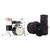 Tama CL52KR-TPB Superstar Classic Drumkit Transparent Black Burst Set met tassen thumbnail 1