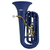 Classic Cantabile KT-30MB MardiBrass Kunststoff Bb-Tuba Matt-blau thumbnail 1