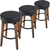 Classic Cantabile Tabouret de Pub pour Guitare, teinté foncé, lot de 3 thumbnail 1