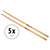 5 Paires de Baguettes XDrum 8D Wood Tip thumbnail 1