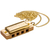 Hohner Little Lady Gold Harmonica À Bouche Avec Chaîne thumbnail 1