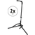 Classic Cantabile GS-200F Support Guitare Pliable Set de 2 thumbnail 1