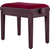 Banc De Piano Classic Cantabile Modèle A Acajou Velours Rouge thumbnail 1