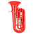 Classic Cantabile KT-30RD MardiBrass Kunststoff Bb-Tuba Rot thumbnail 1