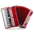 Classic Cantabile 72 Bass Akkordeon "Secondo V" Rot  - Retoure (Zustand: sehr gut) thumbnail 1