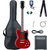 McGrey Rockit Guitare Électrique Double Cut Set Complet Cherry Red thumbnail 1