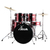 XDrum Semi 20" Studio Drumstel Lipstick Red incl. School thumbnail 1