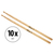 10 Paires de Baguettes de Batterie XDrum 8D Wood Tip thumbnail 1