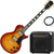 Rocktile Pro L-200OHB Guitare Électrique Orange Honey Burst AK20GR Set thumbnail 1