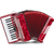Accordéon Basse Classic Cantabile 48 "Secondo V" Rouge thumbnail 1