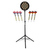 Stagecaptain DBS-1715 BullsEye Pro Dartschaal + Standaard Set Zwart thumbnail 1