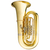 B&S GR51 4/4 Bb Tuba Messing helder gelakt thumbnail 1