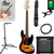Squier Affinity Jazz Bass V LRL 3-Color Sunburst Starter Set thumbnail 1