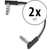 RockBoard Flat Câble TRS 15 cm Lot de 2 thumbnail 1