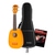 Classic Cantabile US-100P NAT Sopraan Ukulele Pineapple Set incl. Ukuleleschool & Tas thumbnail 1