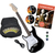 Rocktile Pro ST3-BK/RW-L Linkshänder (Lefty) E-Gitarre Black Set mit Zubehör thumbnail 1