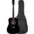 Classic Cantabile WS-10BK-LH Guitarra Western Negra Modelo Para Zurdos Set Con Funda thumbnail 1